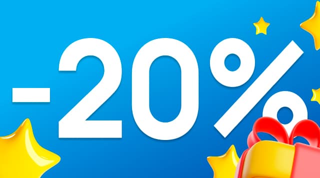 -20% в честь дня рождения!
